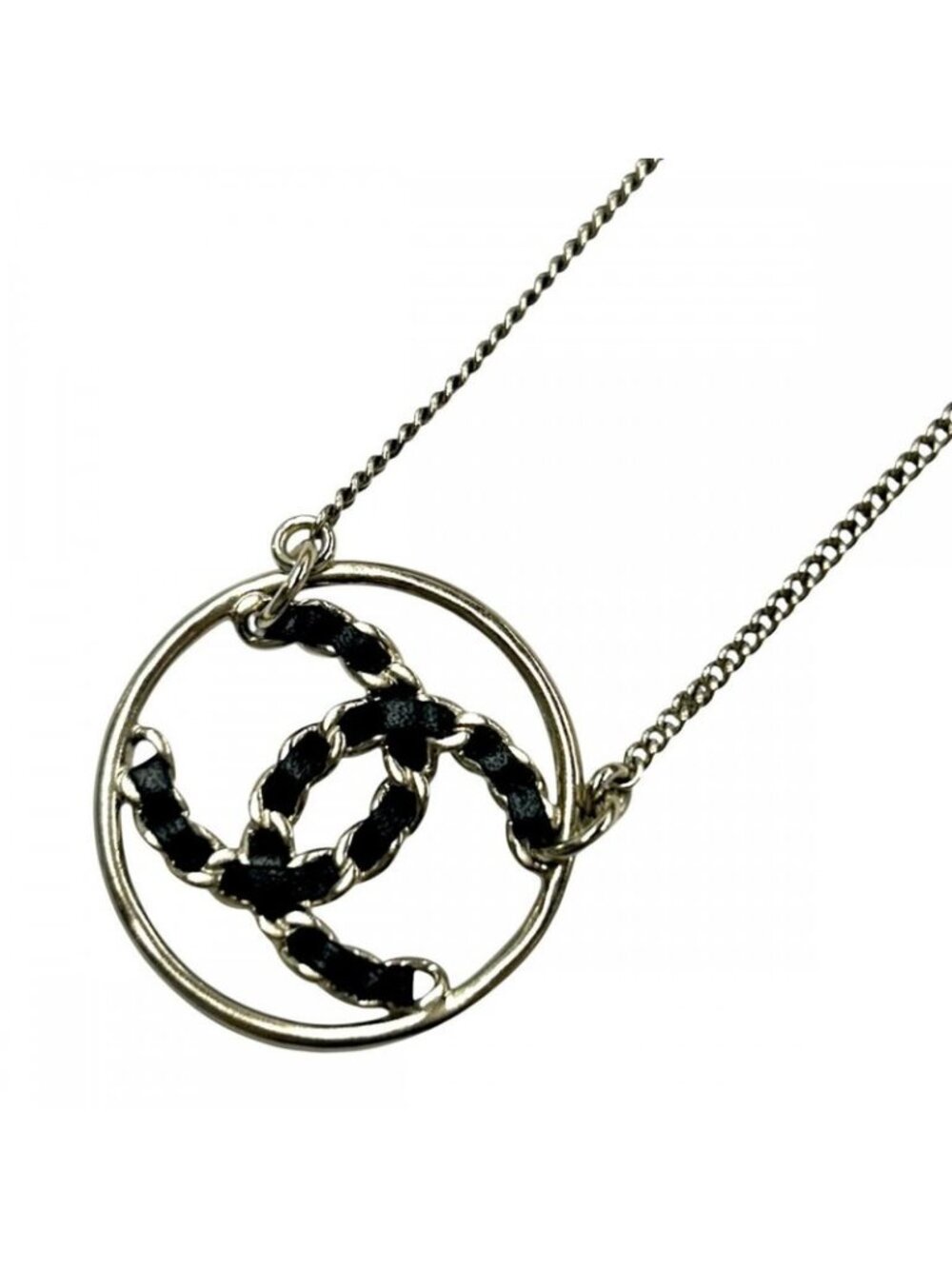 Chanel Necklace Coco Mark Chain Design Accessory Pendant GP